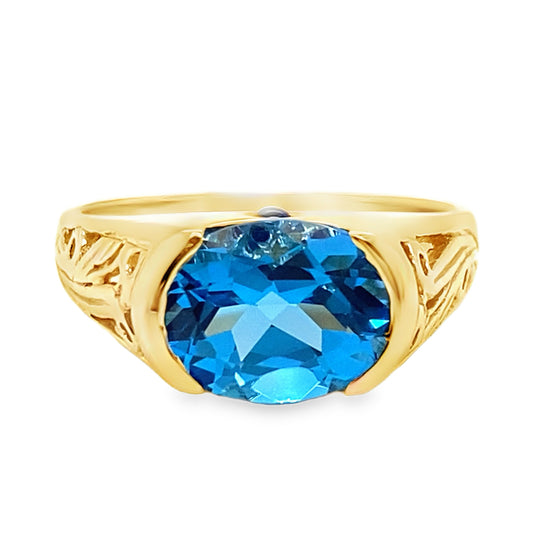 Oval Cut Topaz Ring