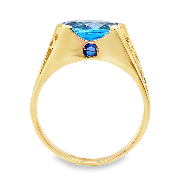 Oval Cut Topaz Ring