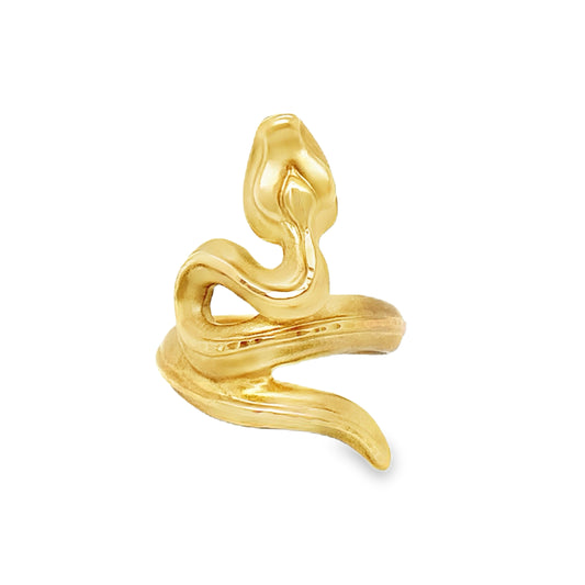 Diamond Cut Snake Ring