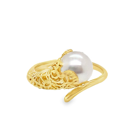 Pearl Filigree Ring