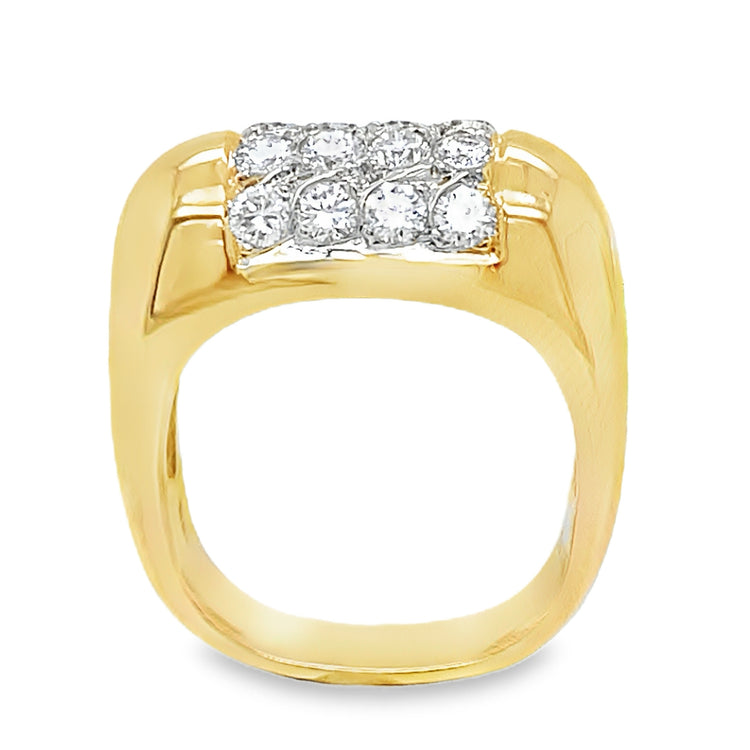 Square Shank Diamond Ring