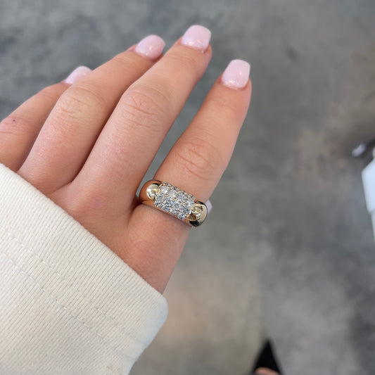 Square Shank Diamond Ring