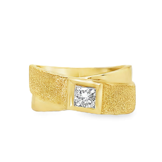 Stardust Texture Diamond Ring