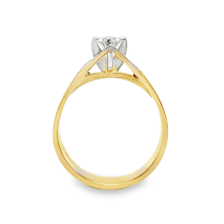 Retro Diamond Pyramid Ring