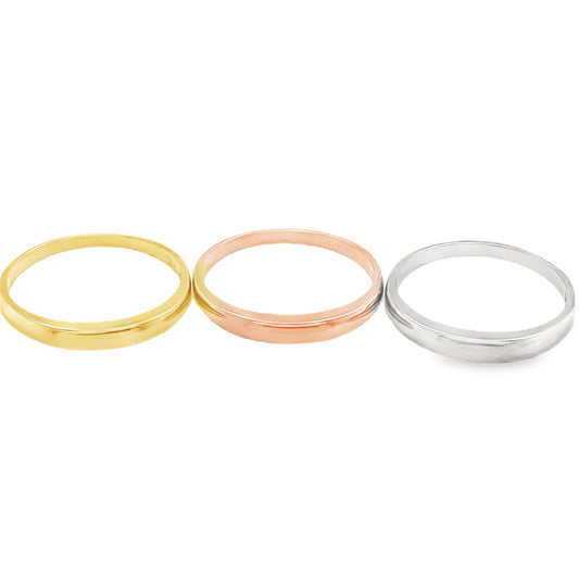 Tri Gold Stackable Ring Set