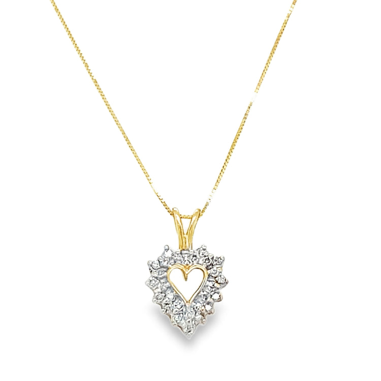 .25TCW Diamond Heart Shaped Necklace