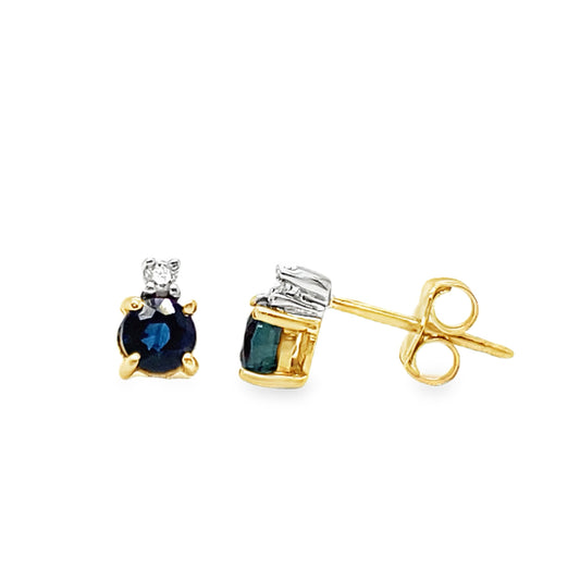 Diamond & Sapphire Studs