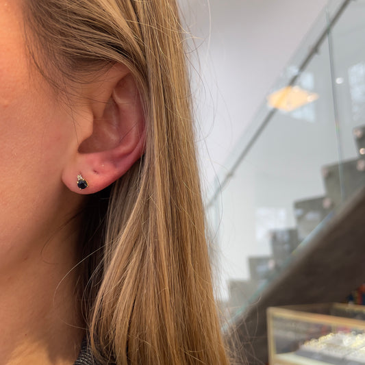 Diamond & Sapphire Studs