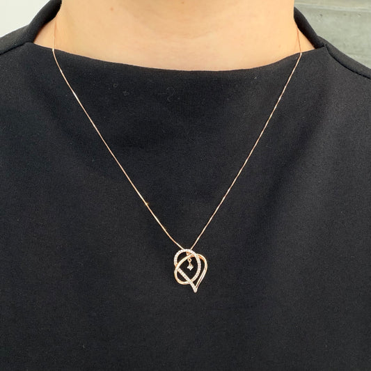 Rose Gold Heart Necklace