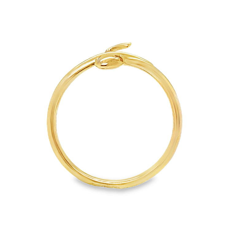 Snake Ring with Ruby Eyes