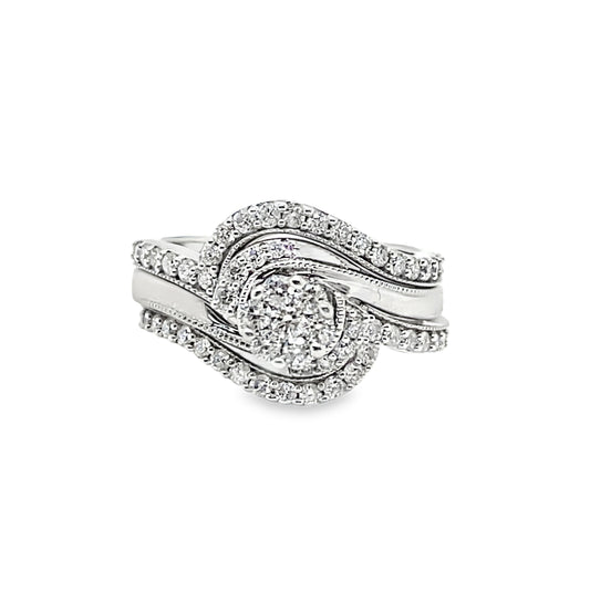 .50TCW Three Piece Wedding Set