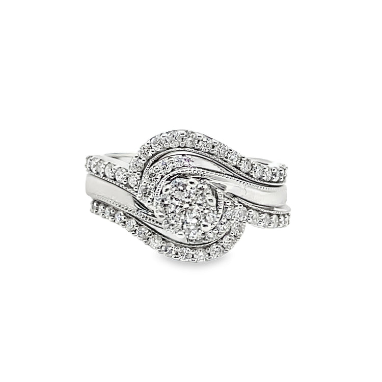 .50TCW Three Piece Wedding Set