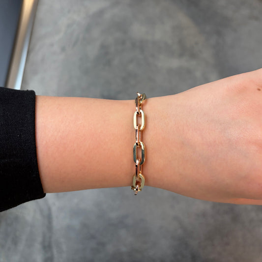 Two Tone Open Link Bracelet