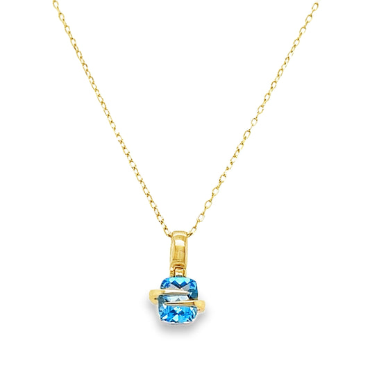 Swiss Blue Topaz Necklace