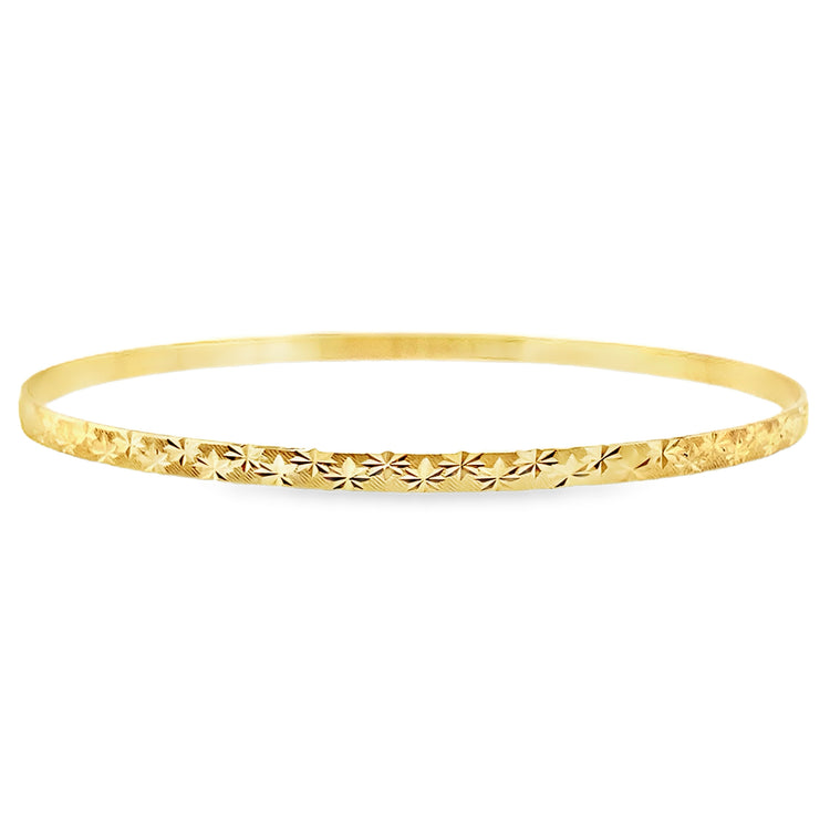 Diamond Cut Bangle