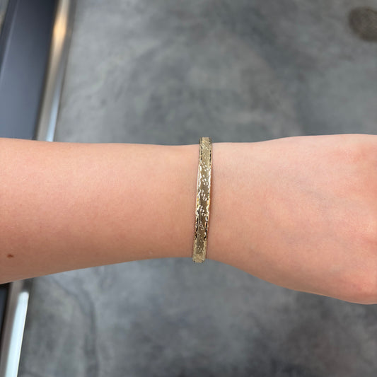 Textured Bangle Bracelet