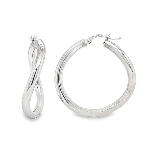 Infinity Twist Hoops