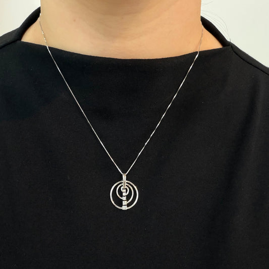 Diamond Swirl Necklace