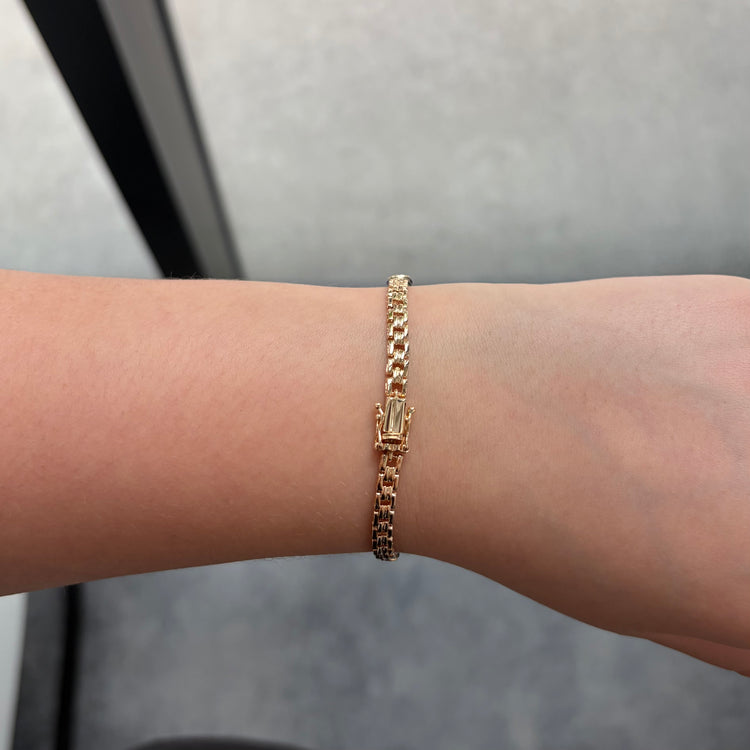 Amethyst & Diamond Bracelet