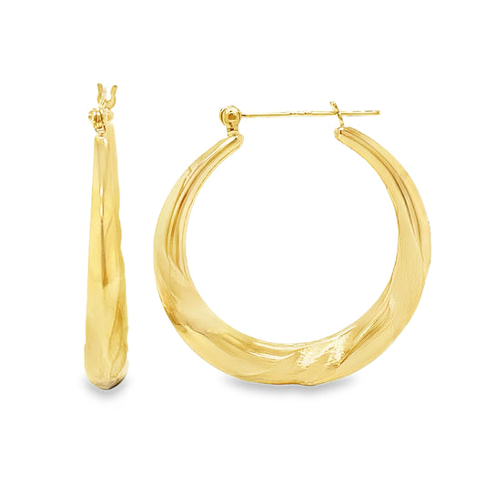 Lightweight Hollow Textured Hoops
