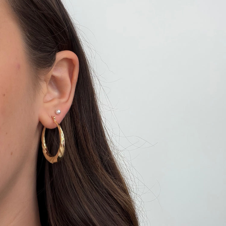 Lightweight Hollow Textured Hoops