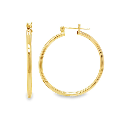 Hollow Gold Hoops