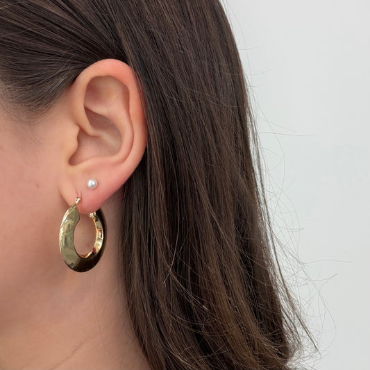 Chunky Hollow Hoops
