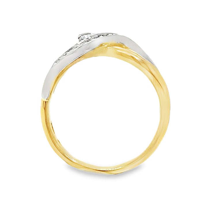 Infinity Crossover Diamond Ring