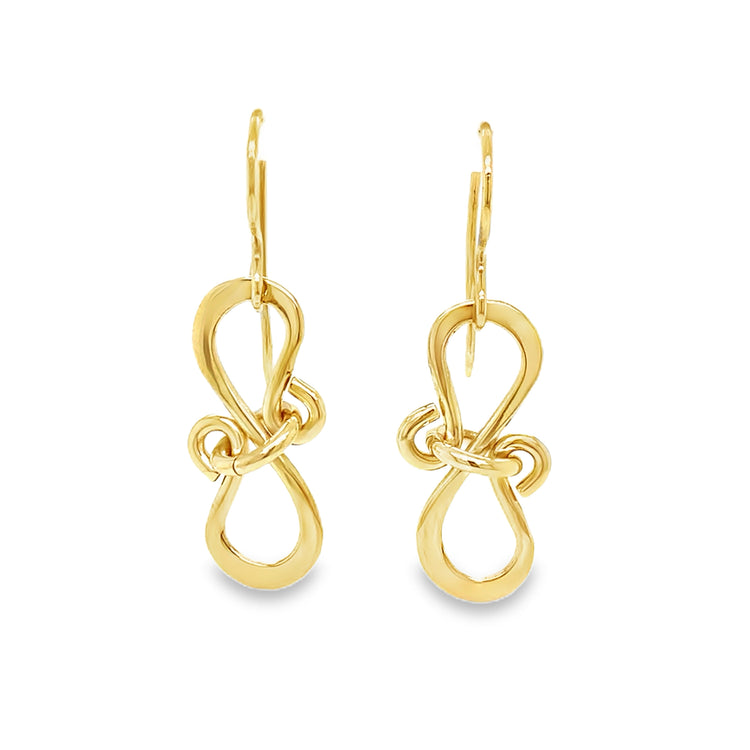 Infinity Style Drop Earrings