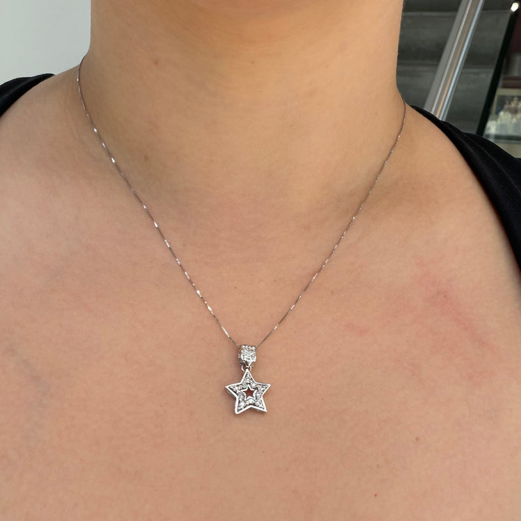 Diamond Star Necklace