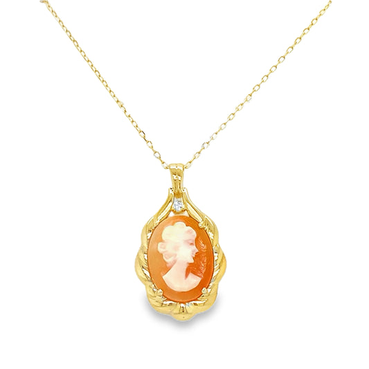 Cameo Diamond Necklace