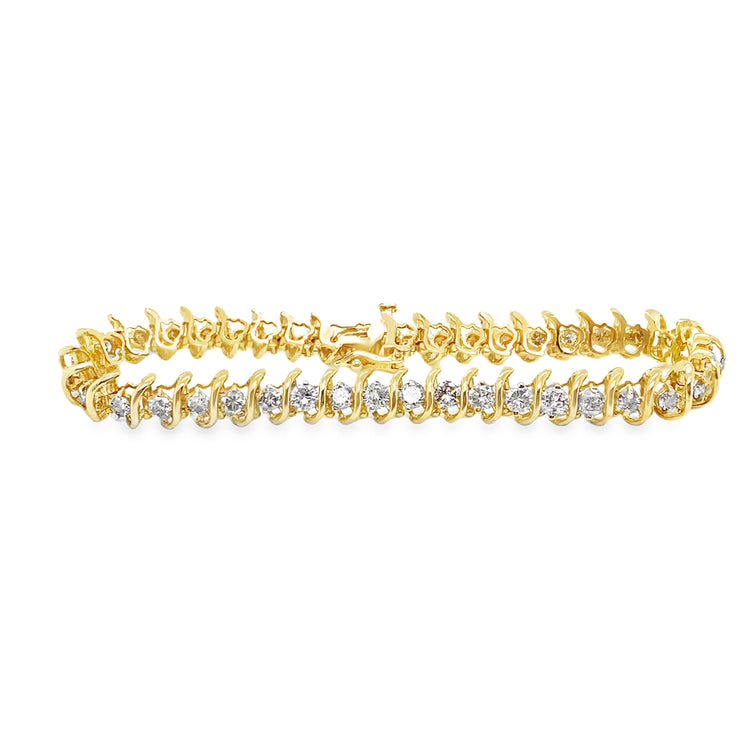 S-Link Diamond Tennis Bracelet