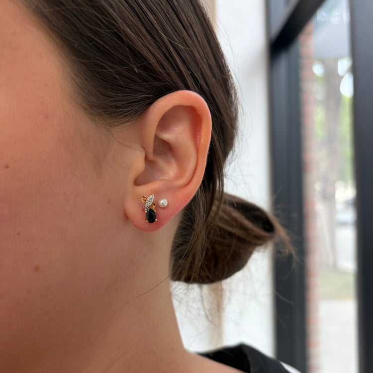 Diamond & Sapphire Earrings