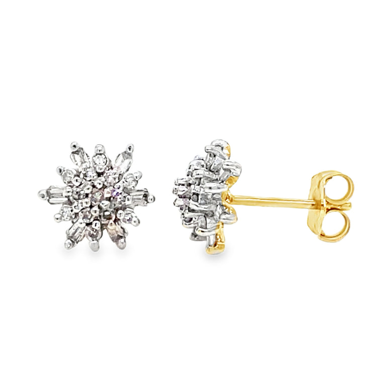.25TCW Diamond Cluster Studs