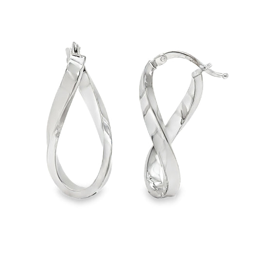 Hollow Twist Hoops