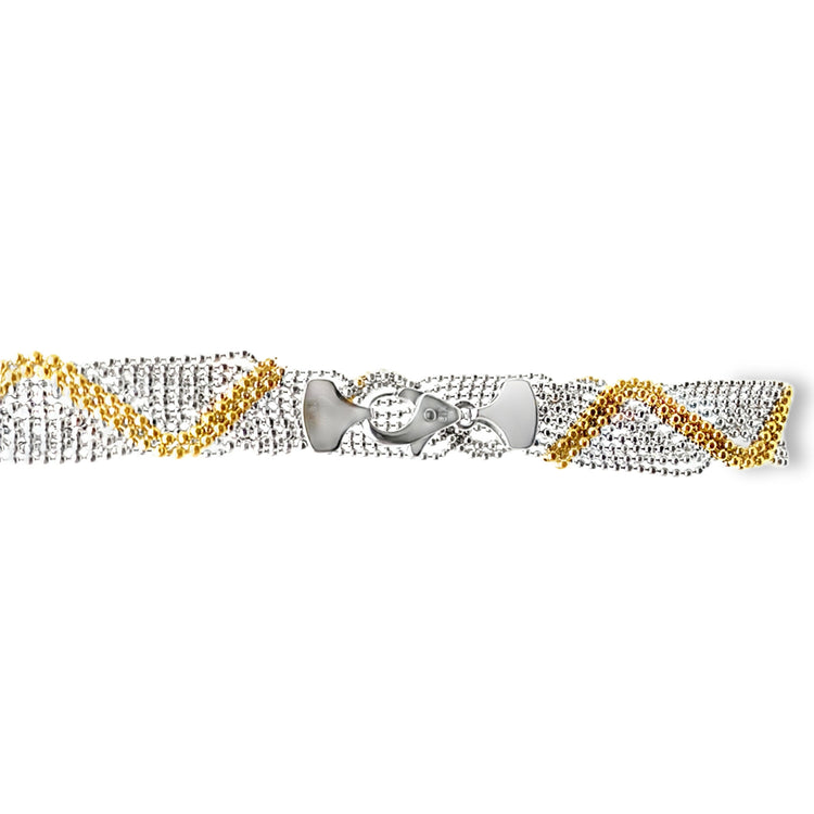 Interwoven Bead Link Bracelet by Birks
