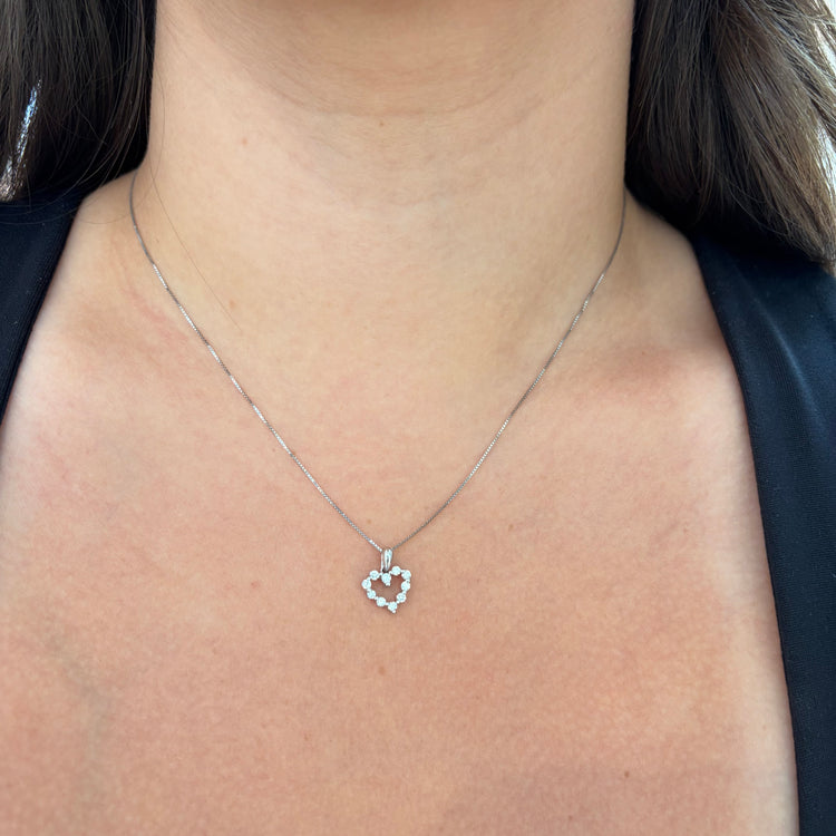 .30TCW Diamond Heart Necklace