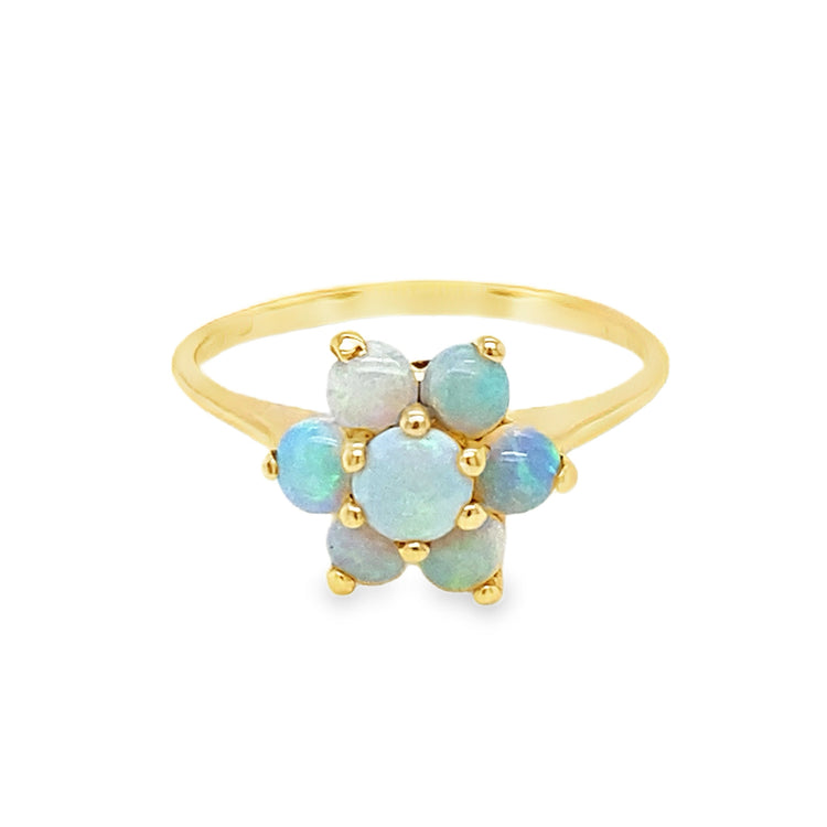 Opal Flower Inspired Ring