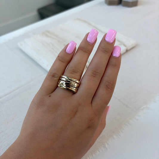 Multi Band Dome Ring