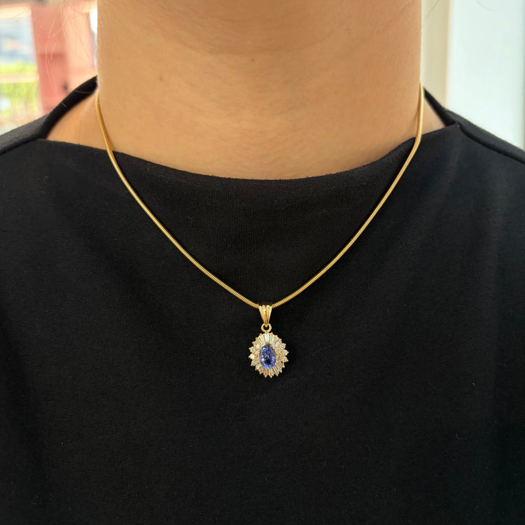 Tanzanite & Diamond Necklace