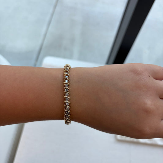 S-Link Diamond Tennis Bracelet
