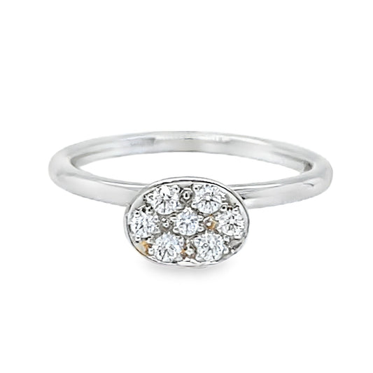.10TCW Diamond Cluster Ring