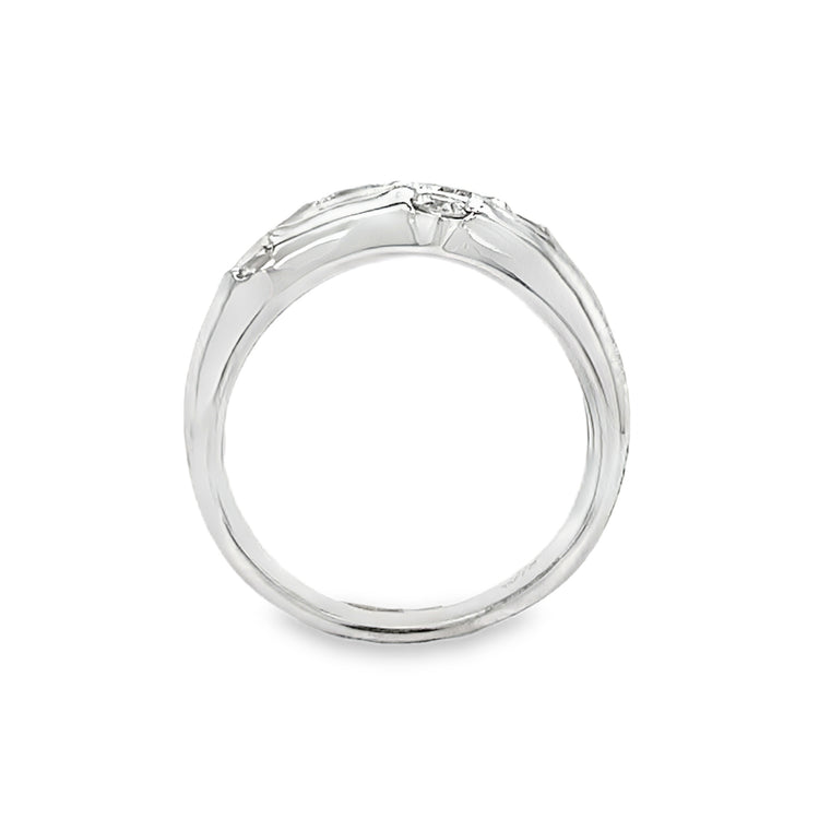 Diamond Layered Orbit Ring