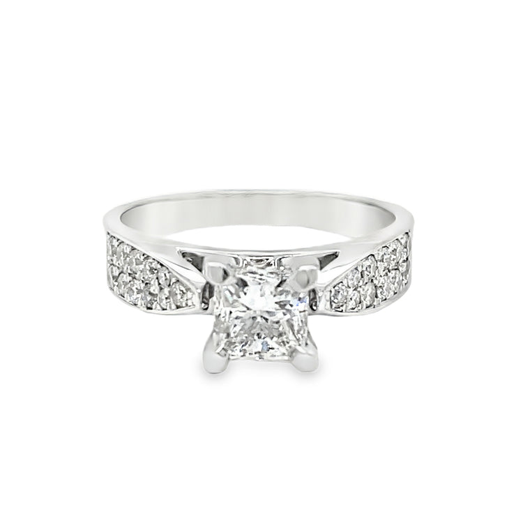 1.25TCW Princess Cut Diamond Ring