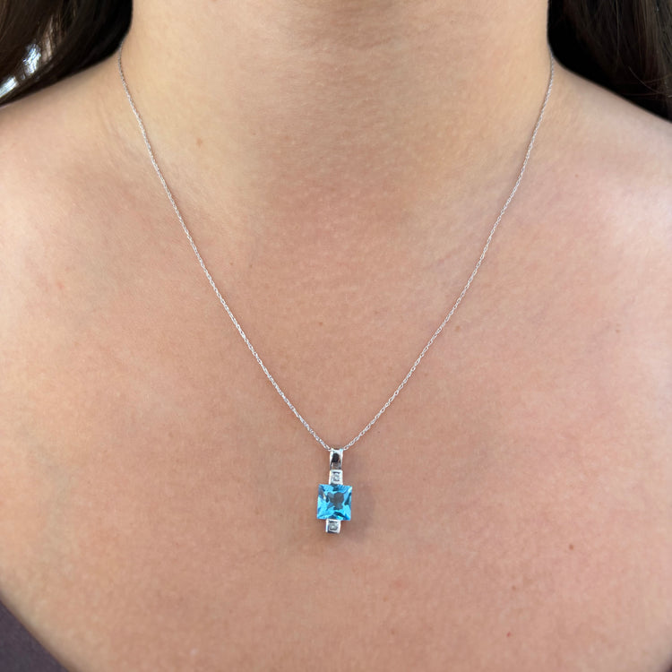 Topaz & Diamond Necklace