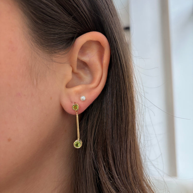 Peridot Drop Earrings