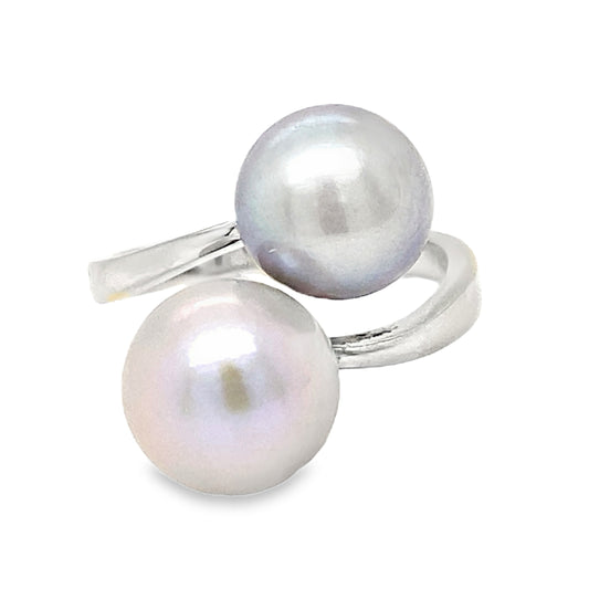 Akoya Pearl Bypass Ring