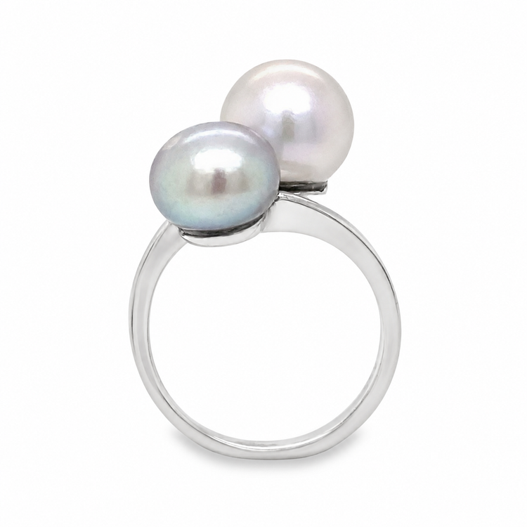 Akoya Pearl Bypass Ring