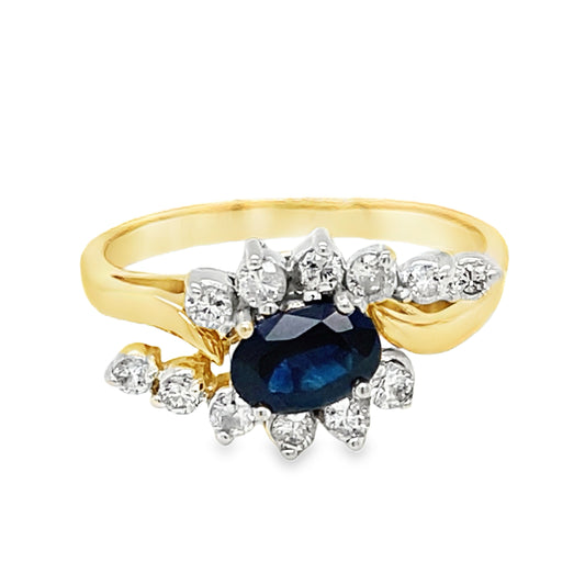 Sapphire & Diamond Ring