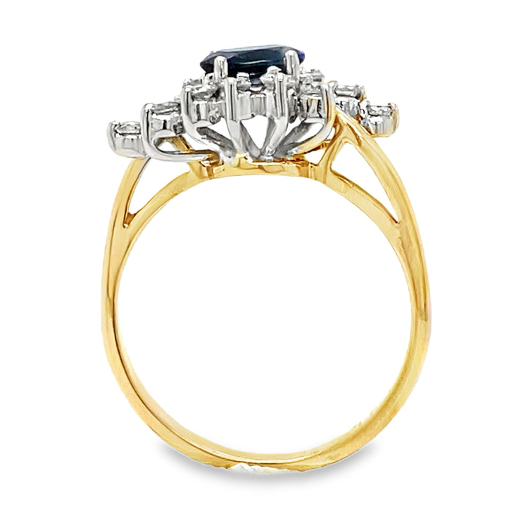 Sapphire & Diamond Ring